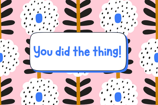"You did the thing!" Card Candles