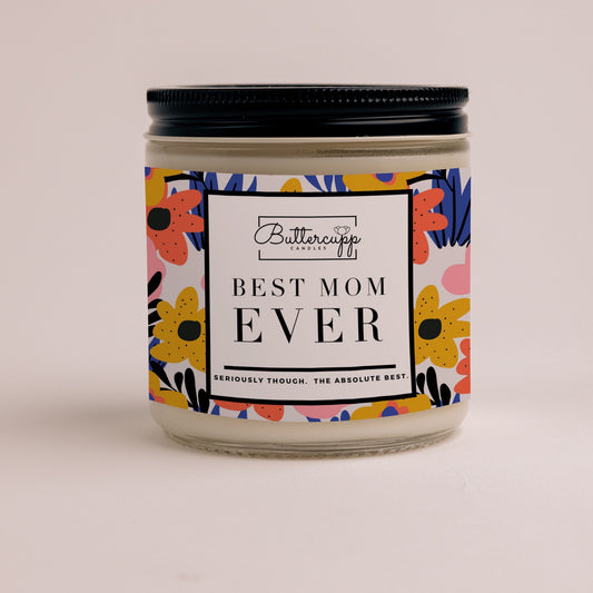 Best Mom Ever colorful label